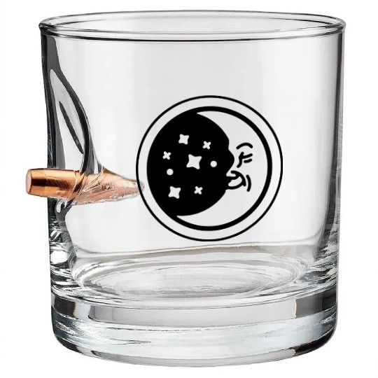 Happy Moon Bullet Whiskey Glasses