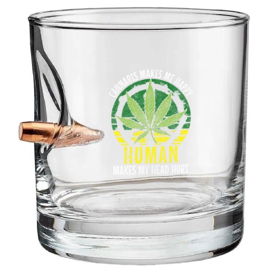 Hemp Hash Bullet Whiskey Glasses