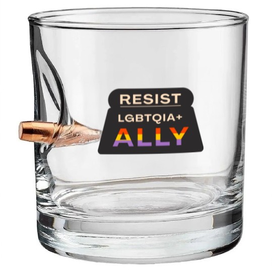 Resist pride Bullet Whiskey Glasses