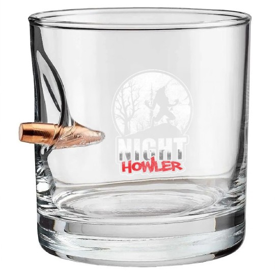 Werewolf Wolves Horror Bullet Whiskey Glasses