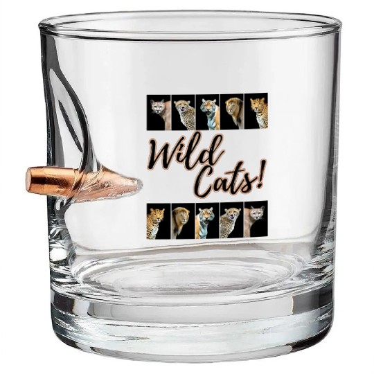 WILDCATS! | Lion, Leopard, Cheetah, Puma, Tiger Bullet Whiskey Glasses