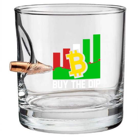 Buy The Dip Blockchain Bitcoin SVG Bullet Whiskey Glasses