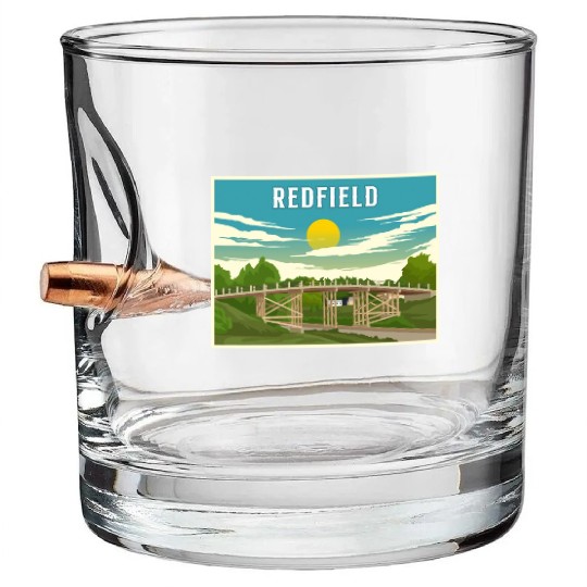 Redfield Historic James Street Bridge Bullet Whiskey Glasses