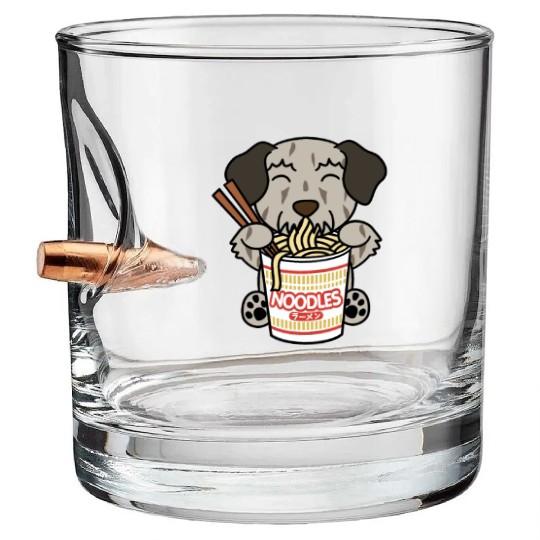 Irish Wolfhound Instant Ramen Noodles Bullet Whiskey Glasses