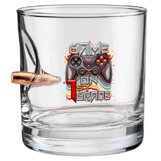 1st Video Game Boy Bullet Whiskey Glasses Video Game Back to School