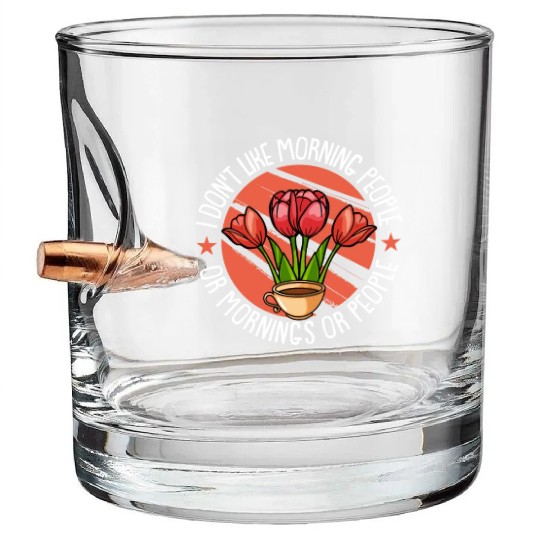 Tulip Garden Gardening Bullet Whiskey Glasses