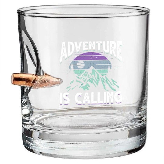 Mountaineering Adventure Hiking Camping Mountain Bullet Whiskey Glasses