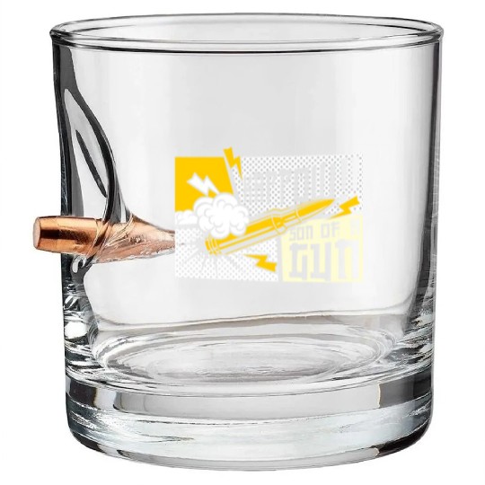 Kappow Bullets Gun Explosion Big bang Aesthetic Bullet Whiskey Glasses