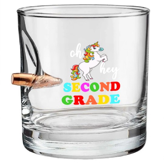 Oh Hey 2nd Second Grade Bullet Whiskey Glasses