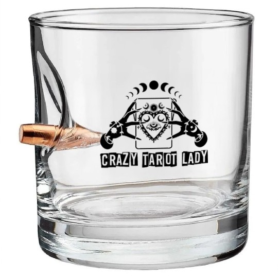 Divination Crazy Tarot Lady Crystal Ball Tarot Bullet Whiskey Glasses