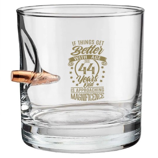 When things get better with age Bullet Whiskey Glasses