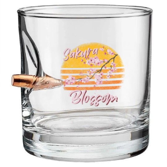 Japan Sakura Departure Sea Of Flowers Bullet Whiskey Glasses