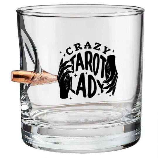 Divination Crazy Tarot Lady Crystal Ball Tarot Bullet Whiskey Glasses