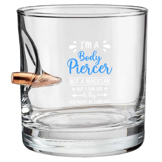 Piercer Work Jewellery Ring Bullet Whiskey Glasses