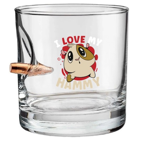 Hamster Fan Hamster Lover Hamsters Bullet Whiskey Glasses