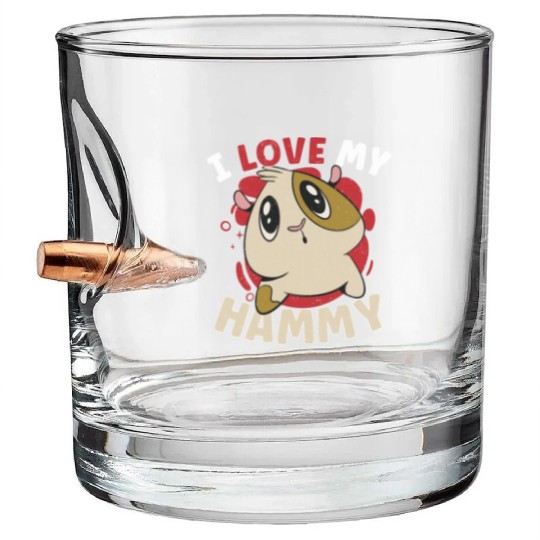 Hamster Fan Hamster Lover Hamsters Bullet Whiskey Glasses