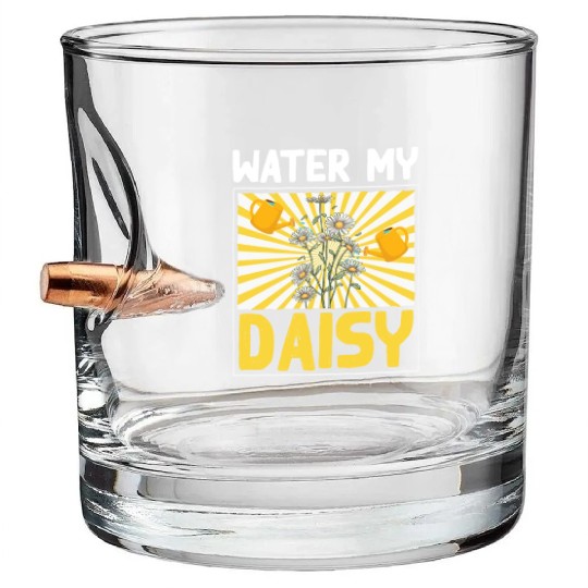 Daisy Garden Gardening Gardener Bullet Whiskey Glasses