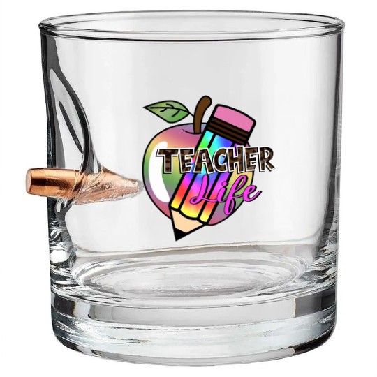 Teacher, Teacher Life Bullet Whiskey Glasses