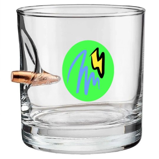 Tornado and Thunder design Bullet Whiskey Glasses