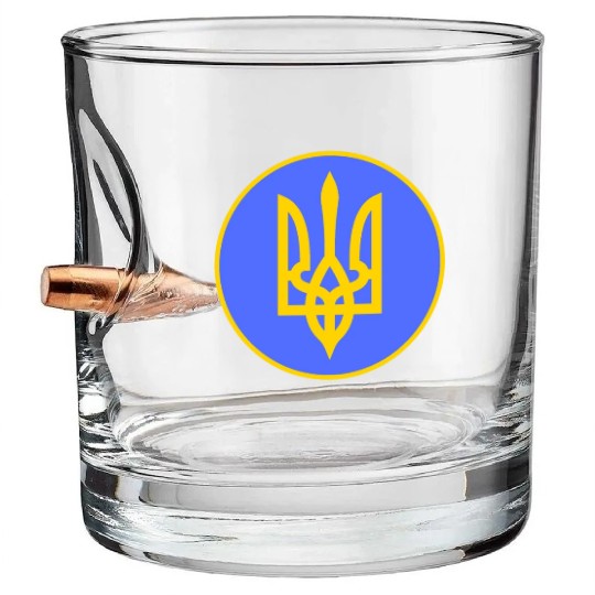 Ukraine trident Bullet Whiskey Glasses