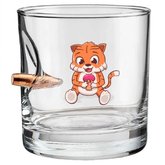 Tiger Ice cream Bullet Whiskey Glasses