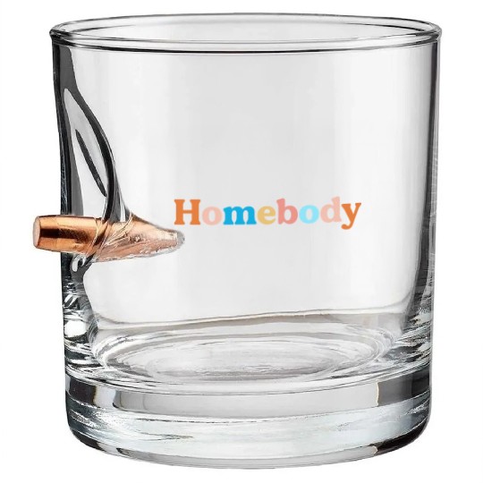 Retro Homebody Rather Be Inside Vintage Introvert Bullet Whiskey Glasses