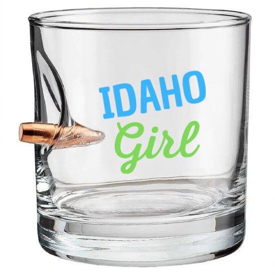 Idaho Girl Bullet Whiskey Glasses