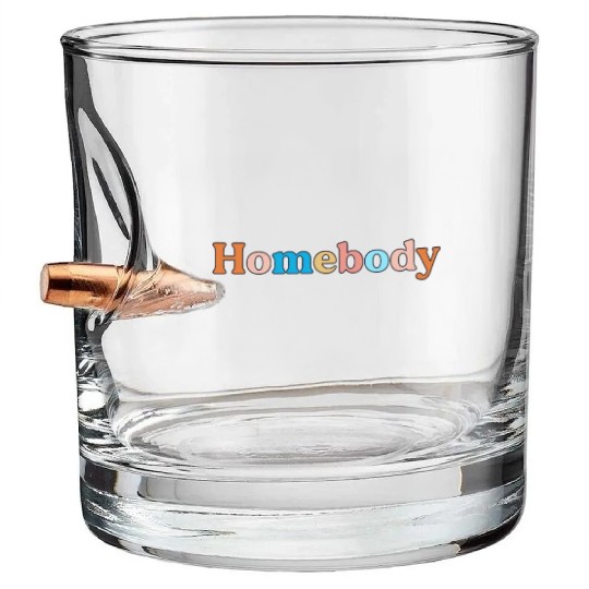 Retro Homebody Rather Be Inside Vintage Introvert Bullet Whiskey Glasses