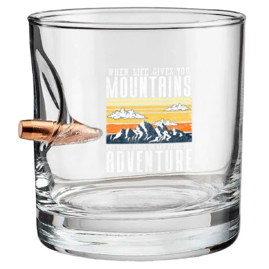 Climber The Alps Mountaineering Climbers Bullet Whiskey Glasses