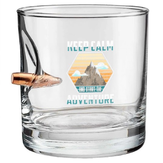 Mountaineering Hiking Rock Climbing Mountains Bullet Whiskey Glasses