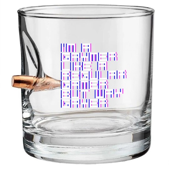 I'm A Gaymer, Like A Regular Gamer But Way Gayer 4 Bullet Whiskey Glasses