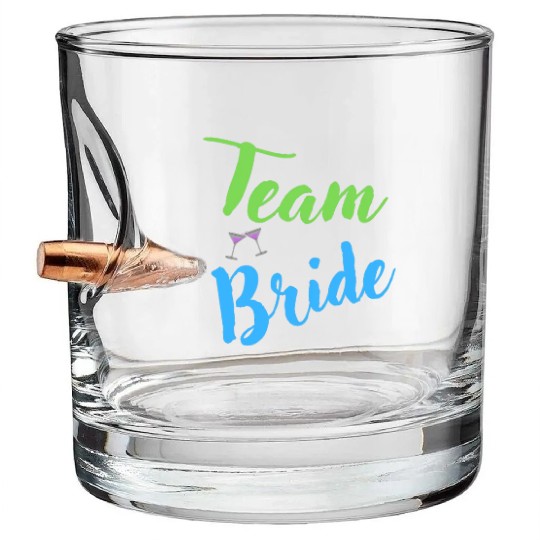 Team Bride Bachelorette Party Hen Party Bullet Whiskey Glasses