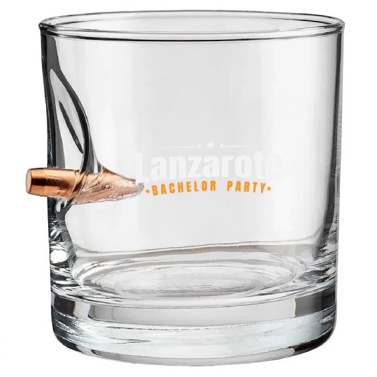 Bachelor Party Bullet Whiskey Glasses Lanzarote Pre Wedding