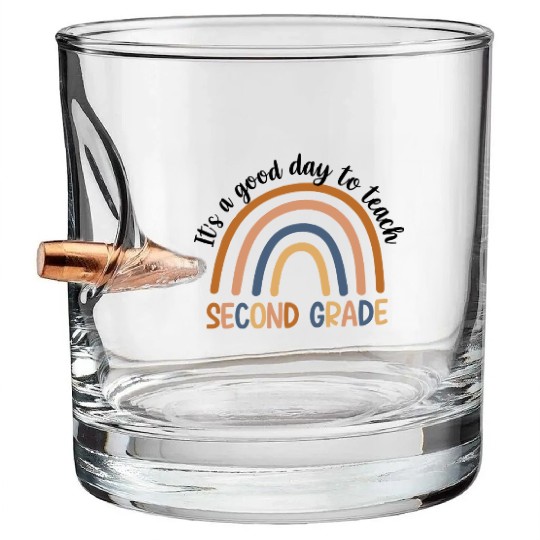 It’s A Good Day To Teach 2nd Grade Bullet Whiskey Glasses