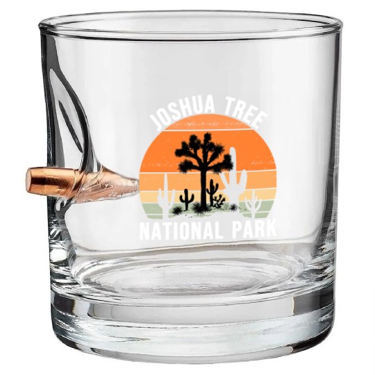 Vintage Joshua Tree National Park Bullet Whiskey Glasses