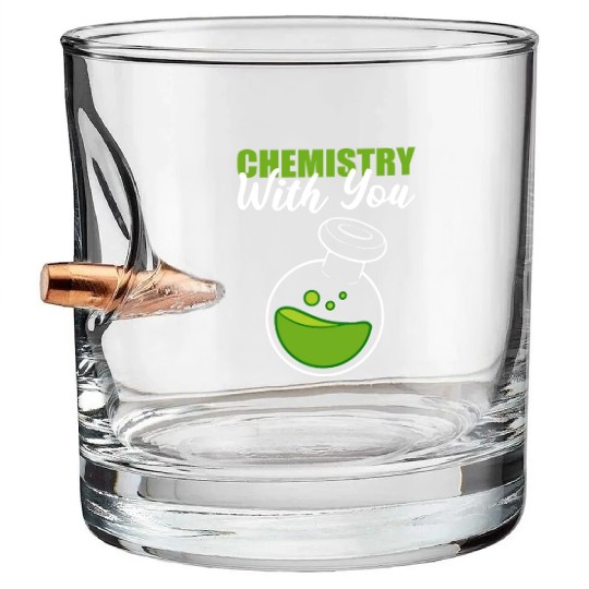 Chemistry with You Scientist Gift Bullet Whiskey Glasses