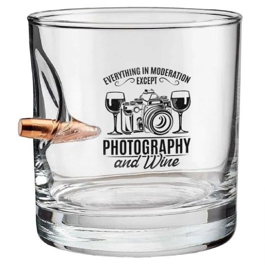 Everything In Moderation Except Photography & Wine Bullet Whiskey Glasses