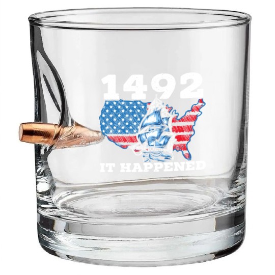 Columbus Day Christopher Columbus Navigator Bullet Whiskey Glasses