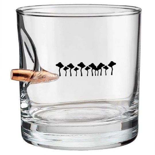 Trees symbol nature line tree Bullet Whiskey Glasses