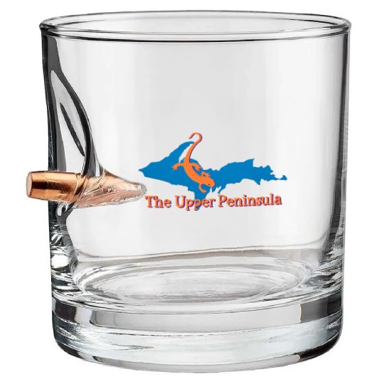 Upper Peninsula Newt Bullet Whiskey Glasses