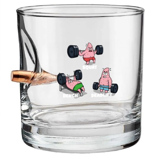 Majin Buu vs Patrick - Funny Anime Gym Bullet Whiskey Glasses