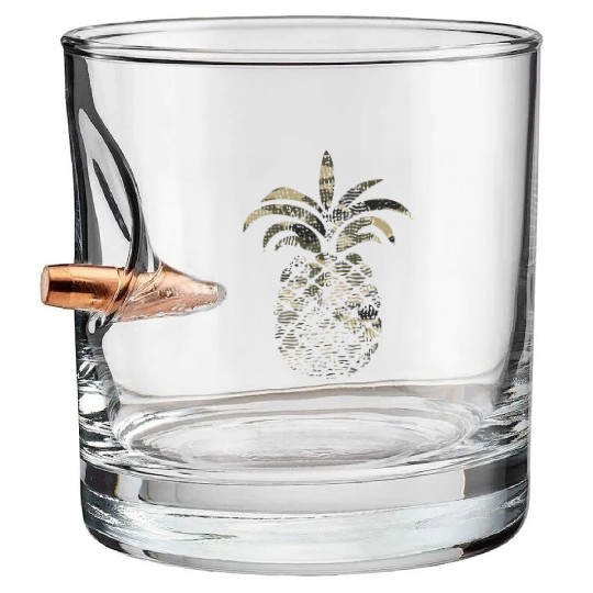 Distressed Camo Camouflage Eapple Lover Birthday Bullet Whiskey Glasses