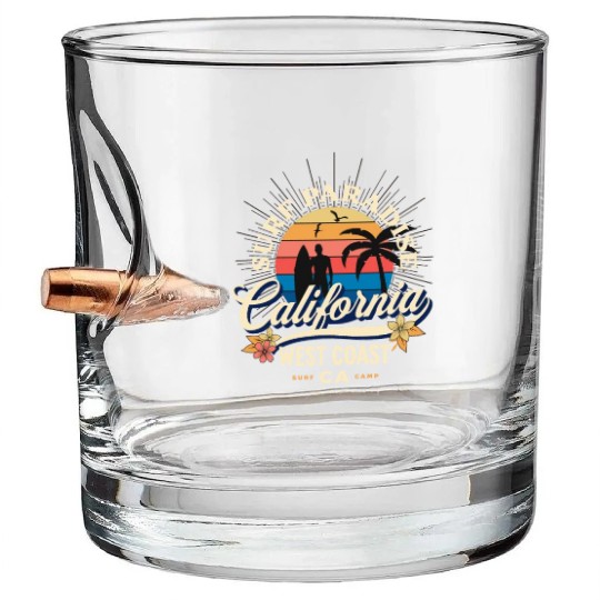 Surf Paradise Bullet Whiskey Glasses