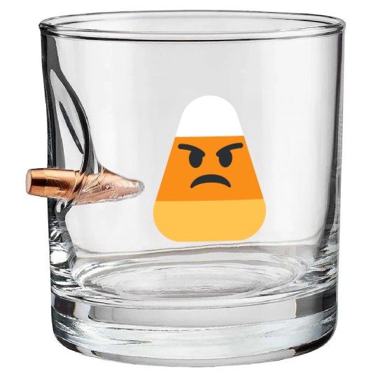 Angry Candy Corn Halloween Costume Bullet Whiskey Glasses