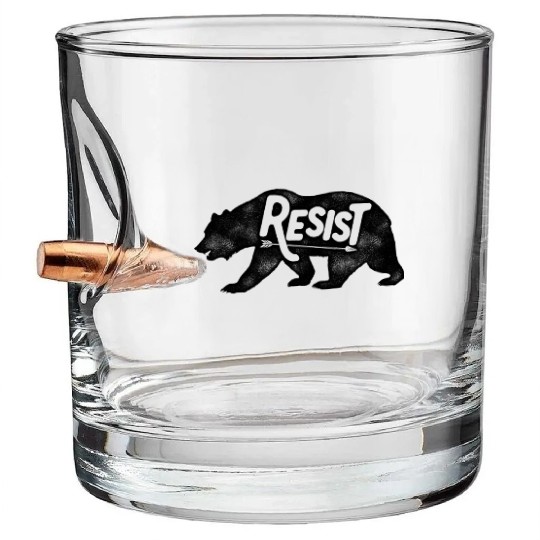 ALT US National Park Service Resist Bullet Whiskey Glasses Bear