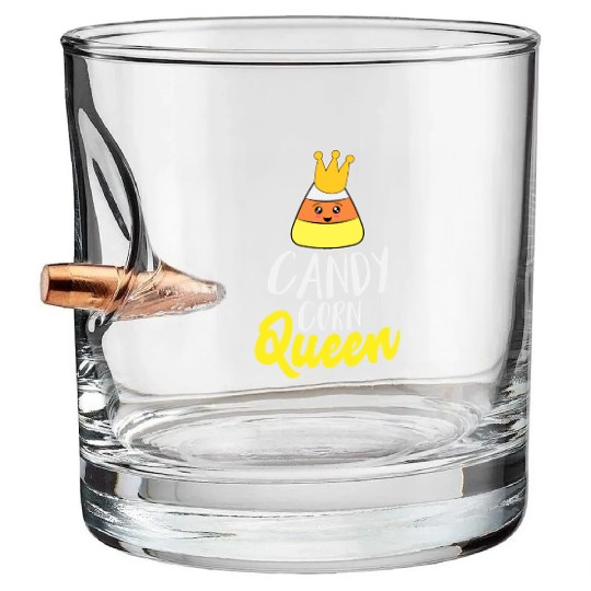 Candy Corn Queen Bullet Whiskey Glasses for Kid Girls Women