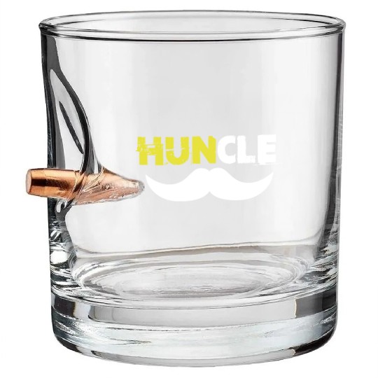 Huncle Eroded Yellow Bullet Whiskey Glasses
