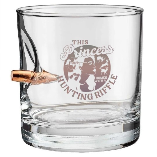 Buck Deer Hunting Hunter Girl This Bullet Whiskey Glasses