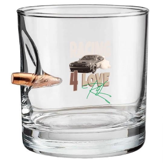 NASCAR Brown R4L Bullet Whiskey Glasses