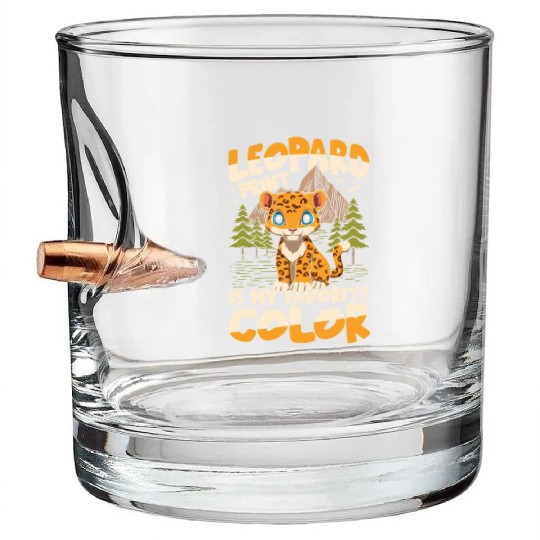 Leopard Print Is My Favorte Color for a Leopard Bullet Whiskey Glasses